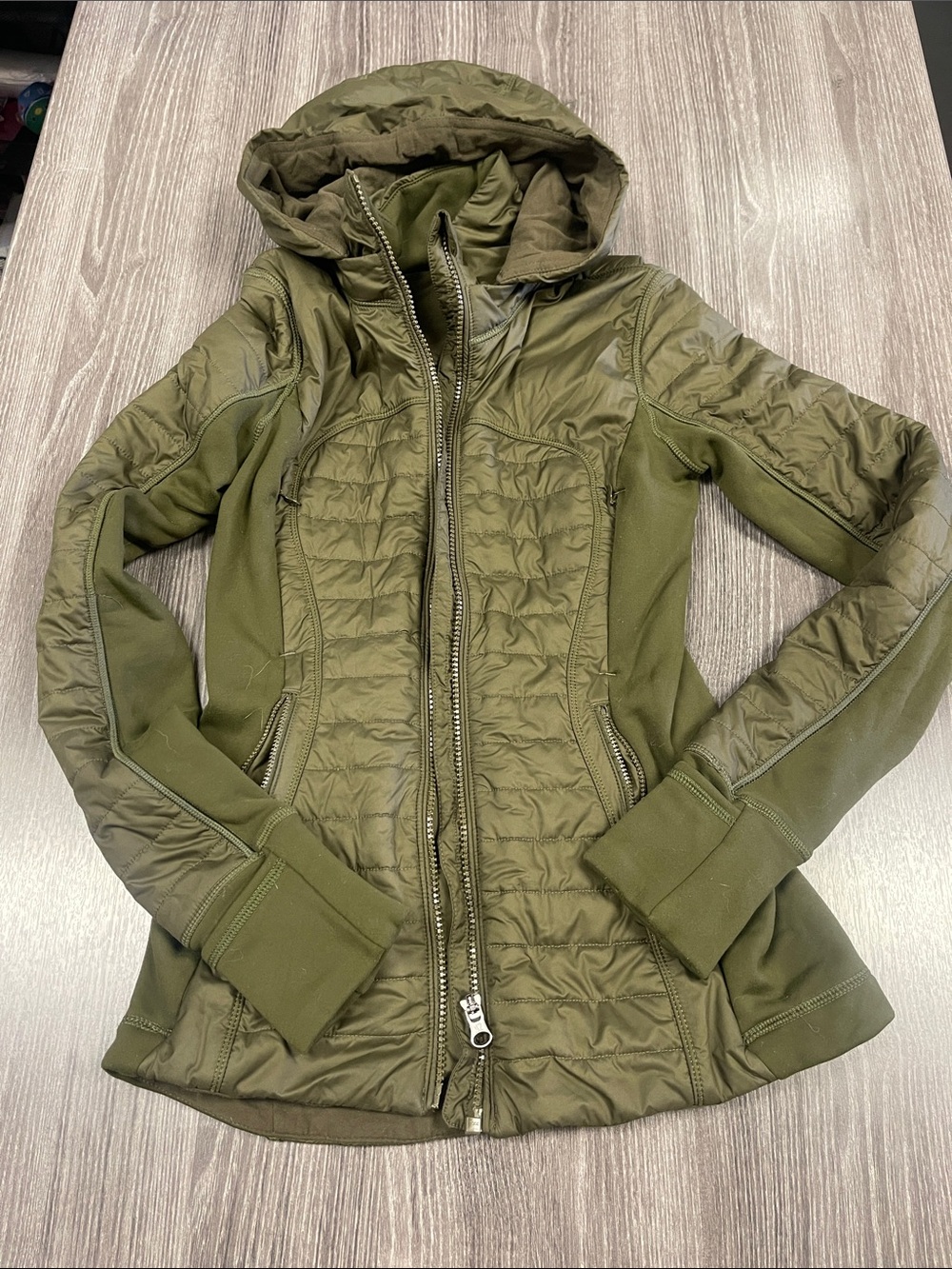 Lululemon army green jacket 2